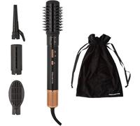 Rowenta Air Shape, cepillo de aire caliente, secado y peinado UB9820 | Moldeador de cabello, 4 cabezales distintos, Motor digital de alta velocidad, Color: Black Glama/Cobre de verano