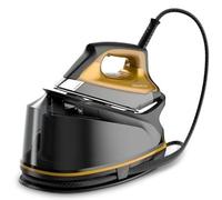 Rowenta Compact Steam Pro DG7644 - Plancha de vapor (2200, 1100 mililitros), color negro y amarillo