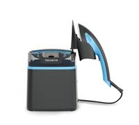 Rowenta Cube Compact, Cepillo de vapor 2980 W, 5 bares presión vapor, Depósito 1 L, Elimina arrugas, olores y desinfecta, Golpe de vapor hasta 90 g/min, Sistema portátil, Negro y Azul, UR1512