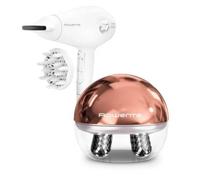 Rowenta CV6602ES Pack Secador de Pelo CV6130FO 2400W + Rowenta LV6020F0 Masajeador Facial