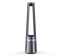 Rowenta 2 en 1 Purificador de Aire y Ventilador, 12 Velocidades, Oscilación, Filtra Partículas Finas hasta el 99,95%, Silencioso, Mando a Distancia, Plata, Eclipse, QU5030