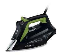 Rowenta Eco Intelligence, Plancha de vapor de 2500 W, distribución óptima del vapor, tiempo de calentamiento rápido, 1 L, elimina hasta el 99,99% de bacterias, negro/verde, DW6330