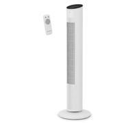 Rowenta Eole Ultra - Ventilador de Torre Silencioso, con Mando a Distancia, 40 W de Potencia, Hasta 6 Metros de Rango, Función Nocturna, Panel de Control Electrónico, Inteligente, Blanco VU6871