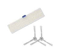 Rowenta Filtro de alto rendimiento y cepillos para Robot Explorer Serie 60 ZR740003 Set 2 Cepillos laterales y Filtro Allergy Care para robot aspirador Explorer Serie 60, blanco
