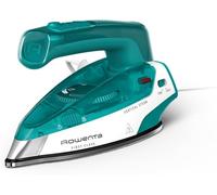 Rowenta First Class, Plancha de vapor, Formato plegable de viaje | Doble voltaje 120-240 V, Vapor vertical, Golpe de vapor 45 g/min, Calentamiento rápido, Compacta, Ligera, Verde, DA1610