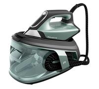 Rowenta Force Pro 500, Centro de planchado, 7,5 Bares, Golpe de vapor de 550 g/minuto, Tecnología Quicksteam, Ahorra energía, 2 modos ECO y MAX, Eucalipto y negro, VR9042F0