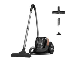 Rowenta Green Force Cyclonic Effitech, Aspiradora Sin Bolsa, 3 Acc | Motor de 900W, Filtro HEPA, Silenciosa, Depósito de 2,5L, Para todo tipo de suelos, Cepillo parqué, RO7C30