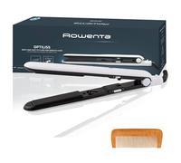 Rowenta Optiliss, Plancha de Pelo, Revestimiento Cerámico, Pelo Suave, 11 Ajustes de Temperatura hasta 230 °C, Alisado Eficiente, Calentamiento en 30 Segundos, Sistema de Bloqueo, SF33320PA