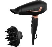 Rowenta Pro Expert - Secador de pelo de 2200 W con motor AC Pro, 6 ajustes de velocidad/temperatura, Generador de iones, 126km/hr, Boquilla concentradora y difusor, Golpe aire frío, CV8830