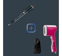 Rowenta Promo Pack Cepillo de aire caliente Air Rotate + Cepillo de vapor Pure Pop Rosa
