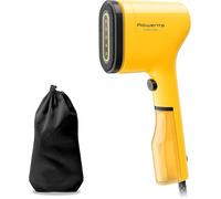 Rowenta Pure Pop - Cepillo de vapor de 1300 W con salida de vapor de hasta 20 gr/min que plancha y purifica, elimina pelusas y pelo, cabezales reversibles, diseño para viaje, color amarillo, DR2026