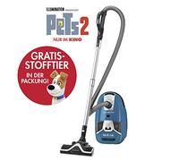 Rowenta RO6371EA Silence Force 4A+ Compact Home & Car - Aspiradora con Bolsa Parquet + Peluche Pets Azul