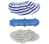Rowenta Set 2 Toallitas de microfibras Aqua Head ZR009501 Accesorio cabezal y mopa para modelos Aqua X-Force, blanco y azul