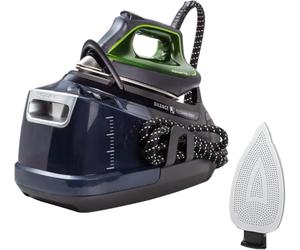 Rowenta Silence Steam Pro - Centro de planchado 2800 W, suela Microsteam de acero inoxidable, color negro, 8 bares de presión, golpe de vapor 600 g/min, cuidado y desinfección de prendas, DG9248MAN