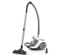 Rowenta Swift Power Cyclonic Classic - Aspiradora sin bolsa potente de 750W, tecnología ciclónica, cabezal alto rendimiento, 3 niveles filtración, 7,5m radio acción, posición parking, blanco