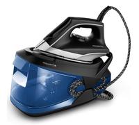 Rowenta Turbosteam, Centro de planchado, Golpe vapor 350g/min, Negro/Azul