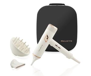 Rowenta Ultimate Experience Maestria secador de pelo, potente flujo de aire, diseño ultraligero, cabello brillante, motor Nano sin escobillas, CV9910F3