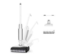 Rowenta X-Clean 10, Aspiradora Fregona Eléctrica Sin Cable con Tecnología Wet & Dry, Autolimpieza y Secado Automático, Tecnología Dual Edge, Ligera, Flexible, Gran autonomía y pantalla LED, GZ7540WO