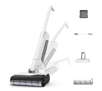 Rowenta X-Clean 10, Fregona Eléctrica Sin Cable con Tecnología Wet & Dry, Autolimpieza y Secado Automático, tecnología Dual Edge, gran autonomía y pantalla LED, incluye filtro adicional, YY5785FE