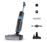Rowenta X-Clean 2, Fregona Eléctrica Sin Cable con Tecnología Wet & Dry, Autolimpieza, Aspira y friega, Modos Eco/MAX, Ligera, Limpieza de Bordes, Azul Aqua, GZ2271E0