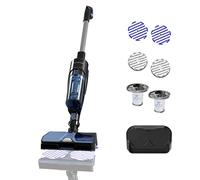 Rowenta X-Combo GZ3038 - Aspirador sin cable de gran succión con 215 W, 3 modos, tecnología Aerospin, mopa para suelo y manchas, negro y azul