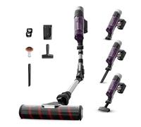 Rowenta X-Force Flex 9.60 Allergy Parquet, Aspiradora Escoba Sin Cable 100W | Solución de limpieza 5 en 1 para aspirar suelos, superficies y tejidos, limpiar el techo, aspirador de mano y ranuras