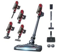 Rowenta RH6877WO aspiradora de pie y escoba eléctrica Aspiradora escoba 2 en 1 Batería Secar Sin bolsa 0,55 L Rojo, Gris