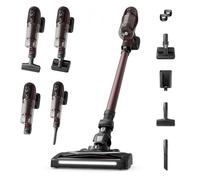 Rowenta X-Pert 6.80, Aspiradora Escoba Sin Cable, Autonomía de 60 min, Limpieza 4 en 1, Ligera Solo 1,4 kg, Accesorios para Mascotas, Contenedor de Polvo extraíble y Lavable, Burdeos, RH6483E0