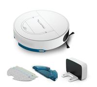 Rowenta X-PLORER Serie 130 AI Animal & Allergy, Robot Aspirador Lavavajillas, Alto 8 cm, Inteligencia Artificial, Mapeo y Ajustes Personalizados, Limpieza 4 en 1, 3 Paños