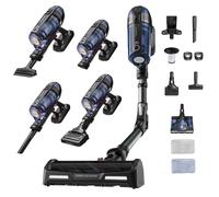 Rowenta RH98C8 Aspiradora escoba 2 en 1 Batería Seca y húmeda Sin bolsa 0,9 L 320 W Azul, Gris