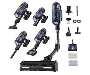 Rowenta XForce Flex 12.60 Aqua - Aspiradora Escoba sin Cable, Potente succión 150 Air Watts, Batería larga duración hasta 45 minutos, 2 en 1 para fregar y aspirar, Sistema de tubo flexible, RH98C8WO