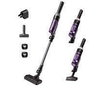 Rowenta XNano RH1128 - Aspiradora escoba sin cable, con 3 funciones en 1, autonomía de 40 minutos, muy ligero, fácil acceso del suelo hasta el techo, lila y gris