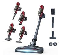 Rowenta RH6877WO aspiradora de pie y escoba eléctrica Aspiradora escoba 2 en 1 Batería Secar Sin bolsa 0,55 L Rojo, Gris