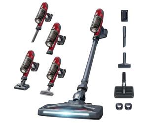 Rowenta XPert 6.60 Aspiradora 3 en 1 multiespacios, batería de alto rendimiento, 2 velocidades con gatillo Boost, diseño ligero y portátil, incluye accesorio para mascotas, color rojo RH6878