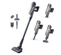 Rowenta XPert 6.60 - Aspiradora escoba versátil sin cable, con 3 funciones en 1 multiespacios, batería de litio, 2 velocidades, gatillo Boost, ligero y portatil, Gris oscuro