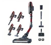 Rowenta XPert 6.60 Flex RH6471 - Aspiradora escoba sin cable, con 3 funciones en 1, autonomía de 45 minutos, batería de litio, tubo flexible, fácil acceso diferentes superficies, Color Negro/Rojo