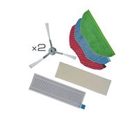 Rowenta ZR793000 X-Plorer Serie 95 - Juego de Limpieza Compatible con Robot Aspirador S95, 1 paño estándar, 1 paño Limpiador, 1 paño de Microfibra Allergen, 2 cepillos Laterales, 1 Filtro de Alto
