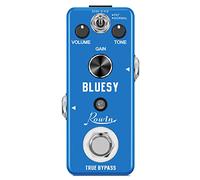 Rowin Bluesy - Pedal de guitarra con modos FAT y normales, efecto de distorsión estilo Blues para guitarra eléctrica, bajo, True Bypass LEF-321