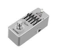 Rowin LEF-317A - Pedal de guitarra con ecualizador gráfico de 5 bandas más pequeño del mundo, con aumento/corte de ± 18 dB, control de nivel maestro, derivación verdadera, carcasa de metal, moldeador