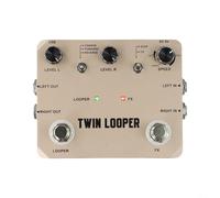 Rowin Looper - Pedal con efecto de guitarra con 11 modos, 10 minutos de tiempo de grabación, entrada y salida estéreo, deshacer, revertir y control de ritmo, True Bypass, carcasa de aluminio para