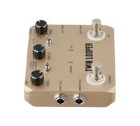 Rowin Looper Pedal para guitarra eléctrica, 11 modos de E/S estéreo, grabación de 10 minutos, control de marcha atrás/velocidad, True Bypass, caja de metal, dorado, estudio de escenario en vivo