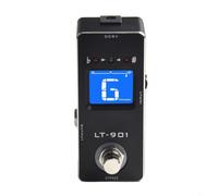 Rowin Pedal de afinador cromático para guitarra con bypass verdadero y pantalla LCD clara para afinación de precisión de notas A a C en estuche compacto para actuaciones en escenario en vivo y