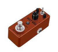 Rowin - Pedal de distorsión de la Guerra Santa, efecto de metal pesado rojo con 3 modos de impulso (bajo/apagado/alto) y bypass verdadero (para guitarra/bajo)