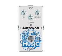 Rowin RE-08 Auto Wah Pedal de guitarra, efecto de filtro de sobre para Funk, Disco, R&B, Fusion, bajo y guitarra eléctrica, mini pedal compacto True Bypass