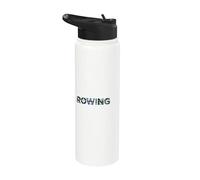 Rowing Life Team Women Men Crew Racing Graphic Regatta Stainless Steel Insulated Water Bottle