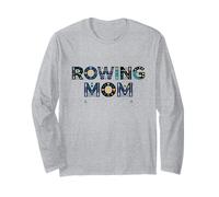 Rowing Mom Life Proud Crew Mom Regatta Mom Rowing Mama Manga Larga