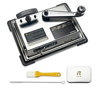 ROWISE Máquina de enrollar cigarrillos, inyector manual de cigarrillos, máquina de inyección de rodillo de cigarrillos plateado para tabaco para hacer tus propios cigarrillos, 8 mm