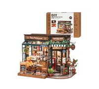 ROWOOD Casa De Muñecas Tipsy Restaurant, Sala De Construcción De Casas En Miniatura para Hacer Uno Mismo, Kits De Modelos para Que Los Adultos Los Construyan, Decoración del Hogar