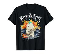 Rox a Lotl Axolotl - Guitarra ajolotl Camiseta gráfica económica, Hombre, Negro, L