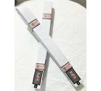 ROX Fit Cinturón BJJ Tamaño adulto - Tamaño adulto Cinturón brasileño de jiu-jitsu 100% algodón para un diseño duradero y liviano BJJ Gi Competencia BJJ Belts Blanco (A5 (340 cm))